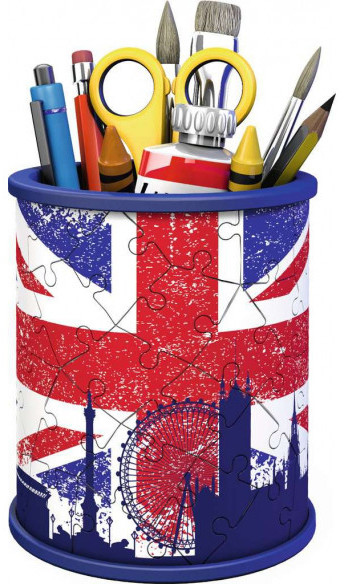 Puzzle 3D Pot à crayon drapeau Angleterre